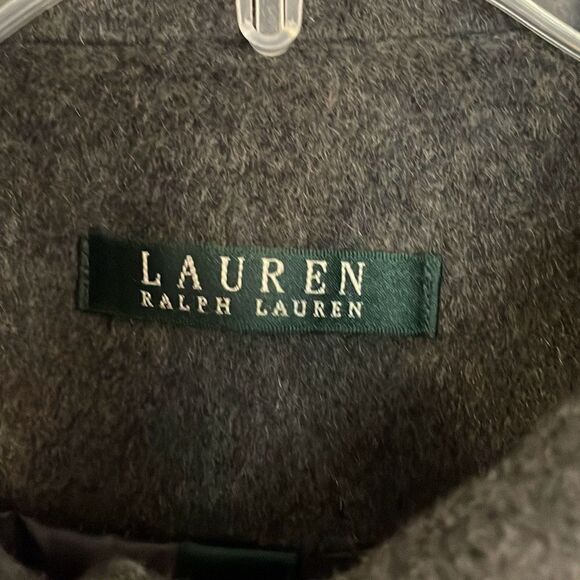 Lauren Ralph Lauren grey wool peacoat size 10 - Picture 3 of 11